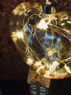 Hjerteophæng med lys