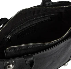 Håndtaske med nitter