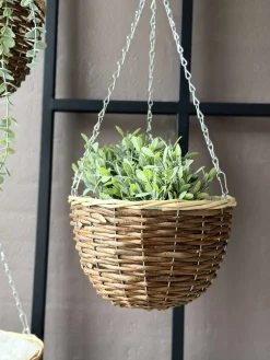 Hængepotte i pil - Sæt med 4stk