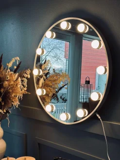 Hollywood Makeup Spejl med lys - Dia 50cm