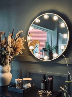 Hollywood Makeup Spejl med lys - Dia 50cm