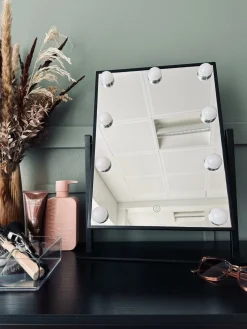 Hollywood Makeup spejl med lys - Black