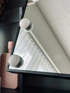 Hollywood Makeup spejl med lys - Black