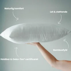 Hovedpude med bambus fyld - 40x60