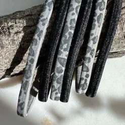 Hårelastikker Black / Grey Leo - 2 mix