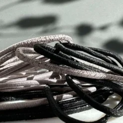 Hårelastikker Black / Grey Glitter - 4 mix