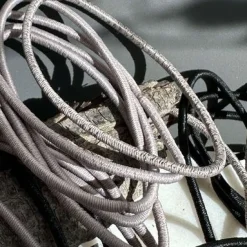 Hårelastikker Black / Grey Glitter - 4 mix