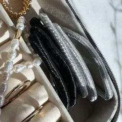 Hårelastikker Black / Silver - 2 mix