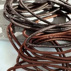 Hårelastikker Brown Glitter - 4 mix