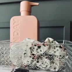 Hårelastikker scrunchie 2 stk - Hvid mix