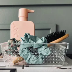 Hårelastikker scrunchie 2 stk - Green mix