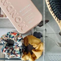 Hårelastikker scrunchie 2 stk - Gul mix