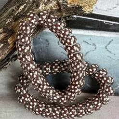 Hårelastikker Spiral Brown - 2 stk