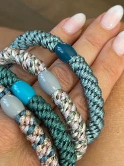 Hårelastikker Supreme Aqua - 4 stk.