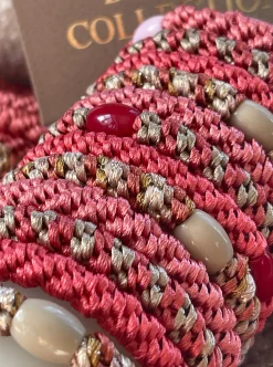 Hårelastikker Supreme Coral- 4 stk.