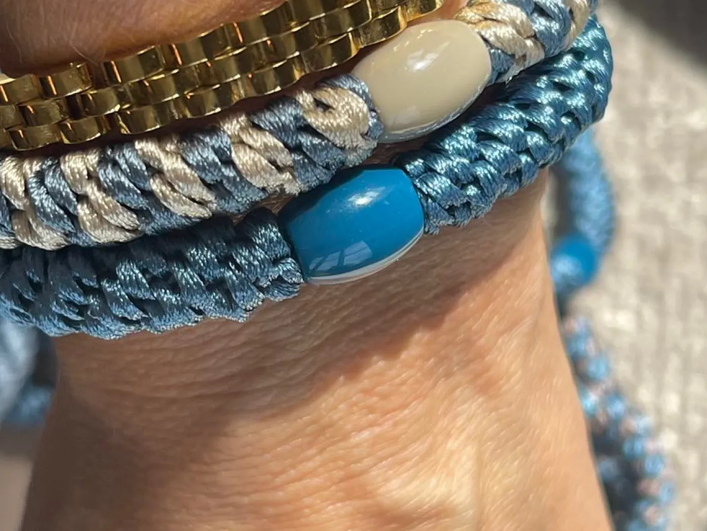 Hårelastikker Supreme Sky blue - 4 stk.