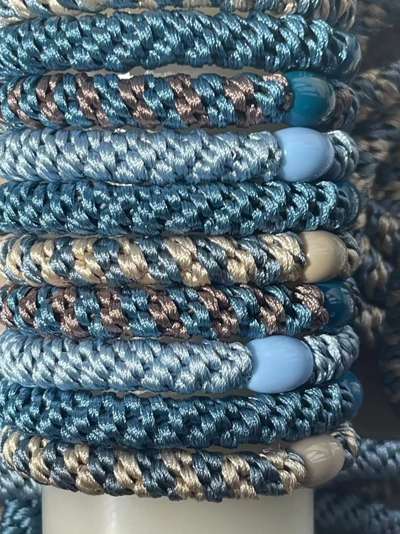 Hårelastikker Supreme Sky blue - 4 stk.