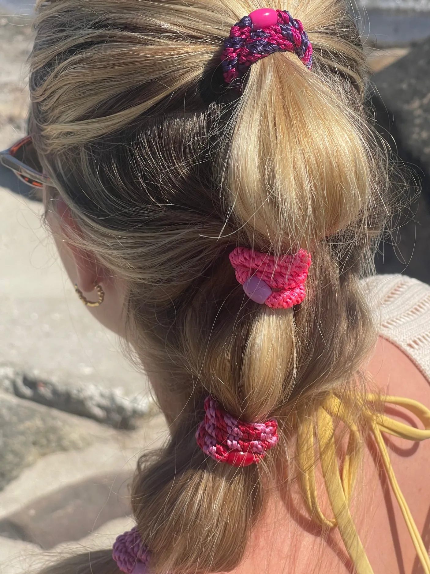 Hårelastikker Supreme Summer vibes - 4 stk.