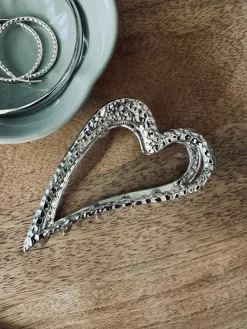 Hårklemme – Silver heart