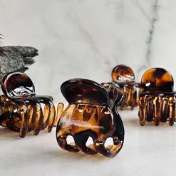 Hårklemmer Gaisa Brown mini - 4 stk