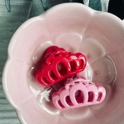 Hårklemmer Pink / Rosa mini - 2 stk