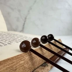 Hårnåle Brown - 4 stk