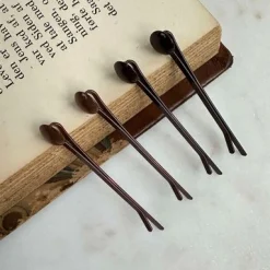 Hårnåle Brown - 4 stk