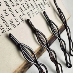 Hårnåle Brown Shimmer - 4 stk.