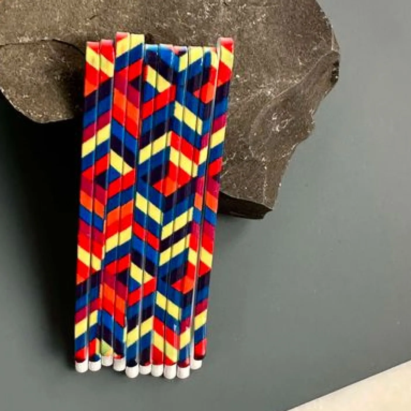 Hårnåle color stripes - 10 stk