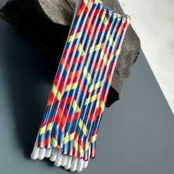 Hårnåle color stripes - 10 stk