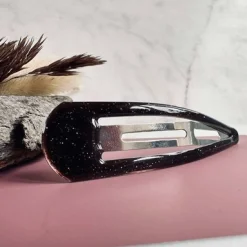 Hårspænde Brown Glitter - 1 stk