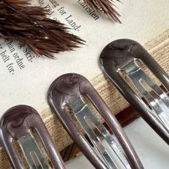 Hårspænder Beige Shimmer - 4 stk.