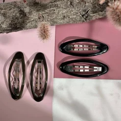 Hårspænder Brown / Black - 4 stk