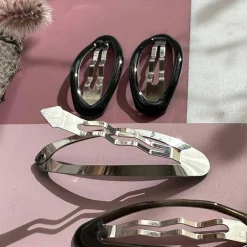 Hårspænder Brown / Black - 4 stk