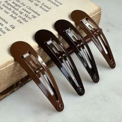 Hårspænder Brown - 4stk.