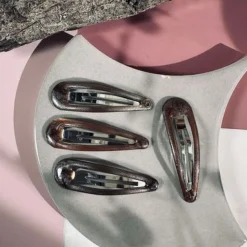 Hårspænder Brown Shimmer - 4 stk.