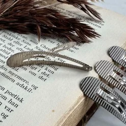 Hårspænder Silver Shine - 4 stk