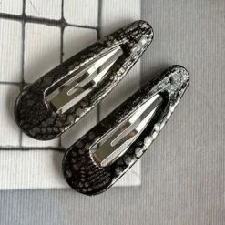 Hårspænder Silver Snake - 2 stk.