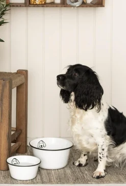 Hundeskål emalje - Lille