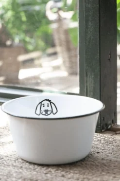 Hundeskål emalje - Stor