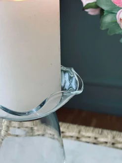 Hyacintvase m. Blomsterkant - Klar