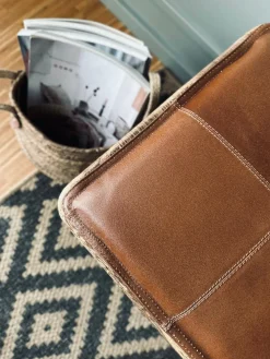 Hynde i læder 90 cm - Cognac bøffellæder