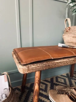 Hynde i læder 90 cm - Cognac bøffellæder