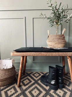 Hynde i læder 120 cm – Sort bøffellæder