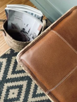 Hynde i læder 120cm - Cognac bøffellæder