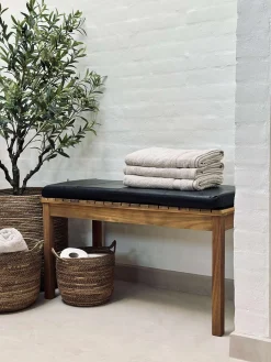 Hynde i læder Tokyo - 88 cm Sort