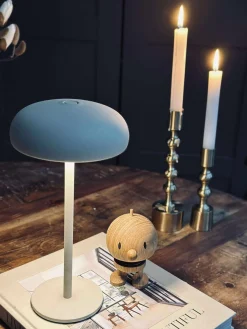 Isolde LED touch bordlampe. Sort/Beige