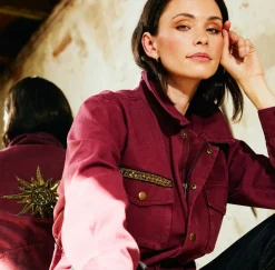 Jakke cargo - Burgundy