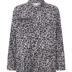 Jakke Leopard Grey