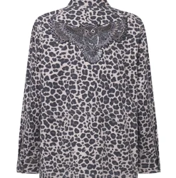 Jakke Leopard Grey